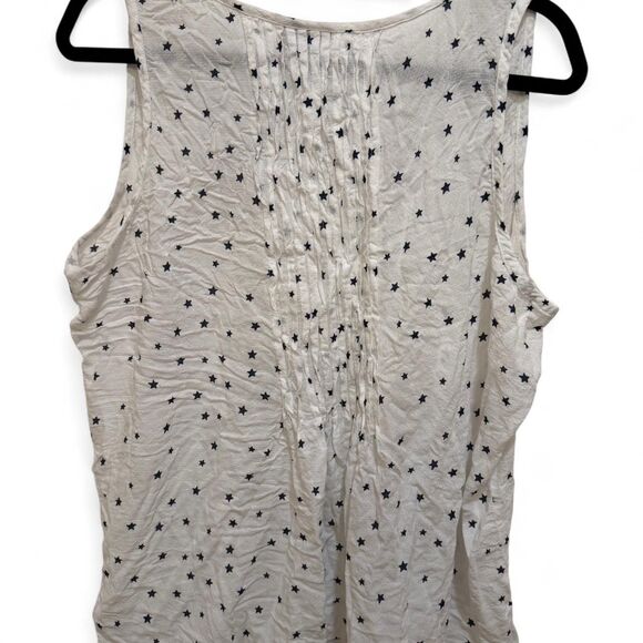 Torrid Women's White & Blue Star Casual Soft Tank Top - Picture 4 of 4